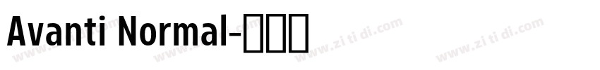 Avanti Normal字体转换